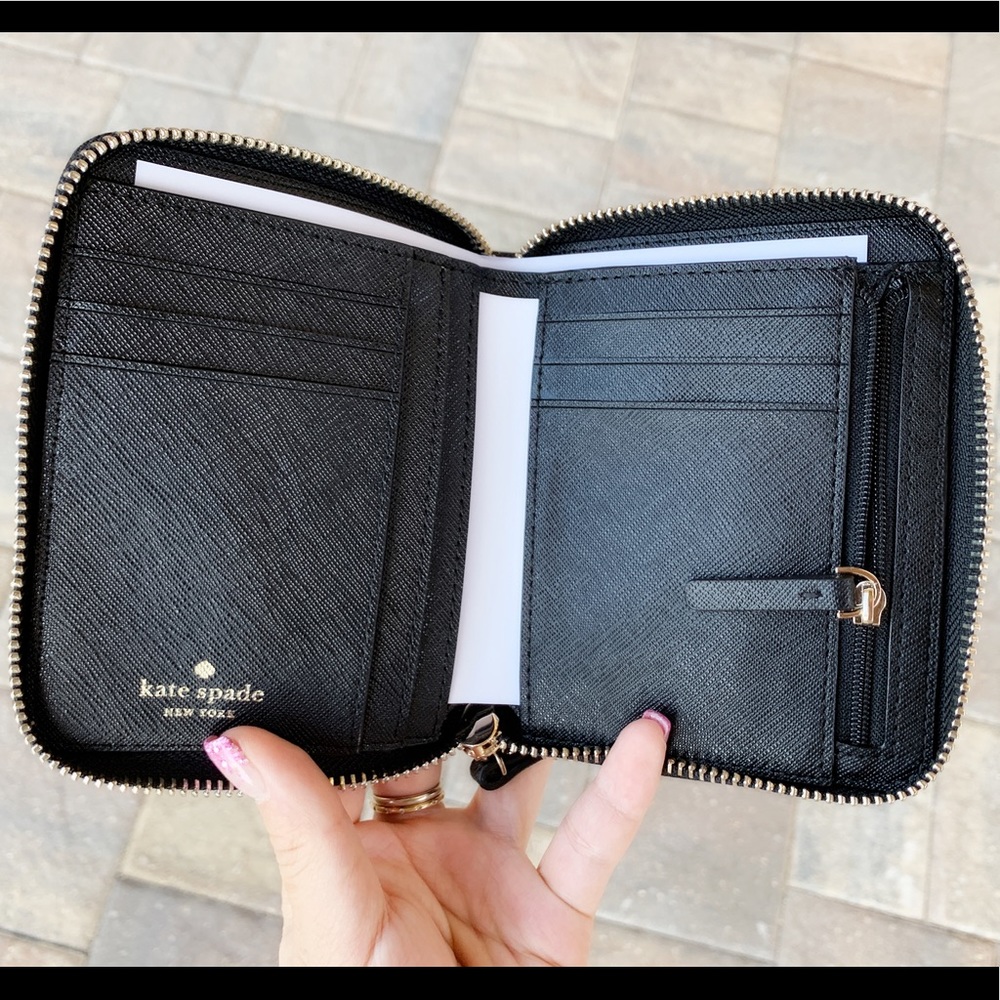 ‼️SALE‼️Kate spade large Satchel + wallet Black - Picture 6 of 8